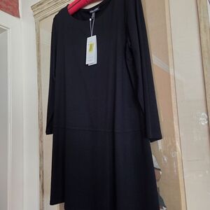 Eileen Fisher Black Viscose Jersey Tunic New With Tags
